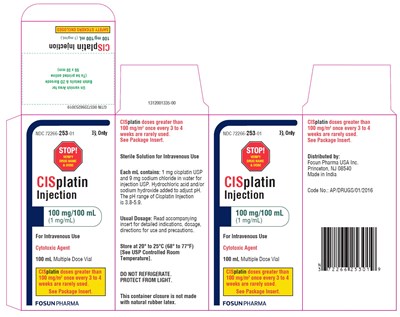 Cisplatin 100 mL Carton Label (Cisplatin 100ml Carton)